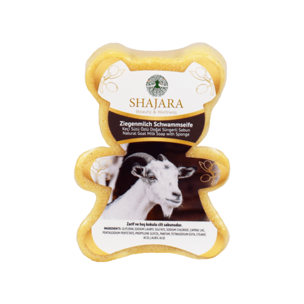 Shajara Kinder-Schwammseife Ziegenmilch (verpackt)